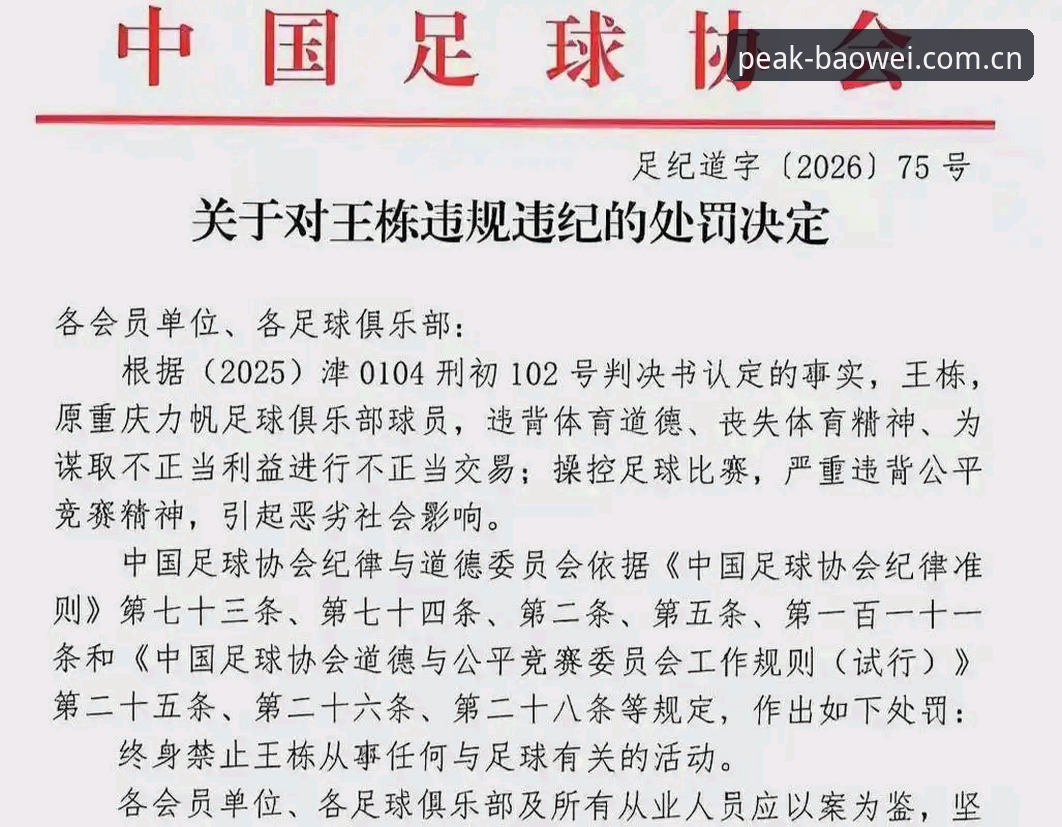 足协第三批禁足名单公布：5大违规类型与17人终身禁足的行业警示